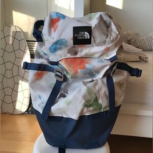The North Face Blue and Multicolor Backpack